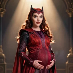 Scarlet Witch pregnant, movie screencap