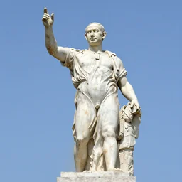 a greek statue of benjamin netanyahu