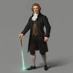 distinguished nobleman with electrified walking cane, portrait, behance hd artstation, style of jesper ejsing