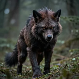 an cinematic werewolf, trend photography