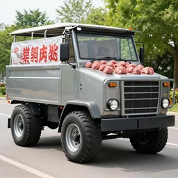 a tank with meatballs instead of wheels
