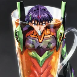 tea in neon genesis evangelion, detailed