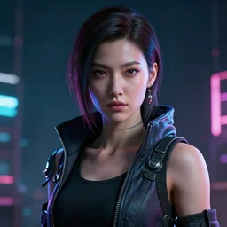 a portrait of a cyberpunk woman, very detailed, Digital Art, High definition, 8k, Octane render, Unreal Engine