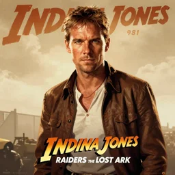 poster portrait of joel kinnaman as indiana jones indiana jones raiders of the lost ark ( 1 9 8 1 ). artwork, 4 k digital art, neon, 8 0's style tomasz alen kopera, peter mohrbacher, donato giancola, ilya repin, drew struzan hyperrealistic oil painting, gothic ghost horror biomechanical hell demons, frank frazetta