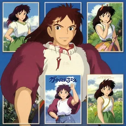 (1997) Princess Mononoke movie posters,Studio Ghibli,epic,masterpiece illustration in the style of Keith Thompson, digital art