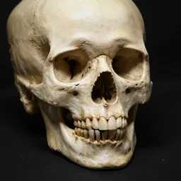 photograph of a model for artists. portrait. perfect lighting to reveal the structure of the skull.