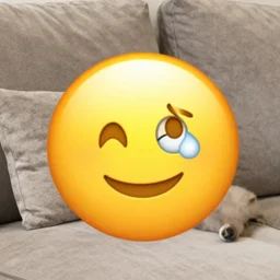 a relaxed emoji