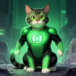 green lantern cat