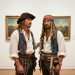 gilligan and the skipper attend an art opening,