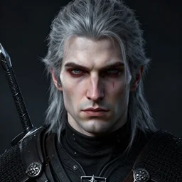 an oil art close up portrait of young handsome pale roma, dark assassin from witcher, gipsy blood mage character design from inquisition, 4 k, ultra detail, volumetric lighting, unreal engine, octane render