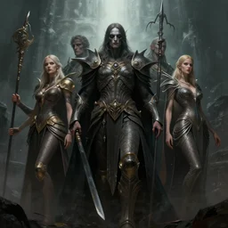 epic professional digital art of gods of pain, atmospheric lighting, painted, intricate, detailed, foreboding, by wayne haag, reyna rochin, mark ryden, iris van herpen, epic, stunning, gorgeous, much wow, cinematic, masterpiece.