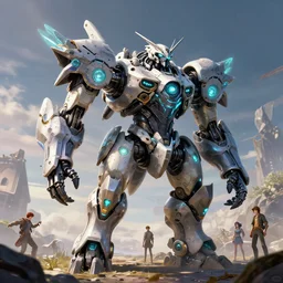 sawtooth machine mecha animal beast robot of horizon forbidden west horizon zero dawn bioluminiscence, behance hd by jesper ejsing, by rhads, makoto shinkai and lois van baarle, ilya kuvshinov, rossdraws global illumination