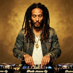 bob marley as an edm dj