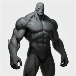 Shadow is an undefeated intergalactic humanoid warrior, he is two meters tall, with an amazing well defined muscular body, his skin is gray, he has no hair at all, his eyes are wide and completely white, has no noticeable nose or mouth, he looks like a mix between the Spawn and venom from Spiderman