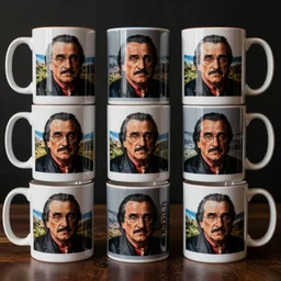variety pack of danny devito mugs , codex, rich colored ink, detailed, cinematic,