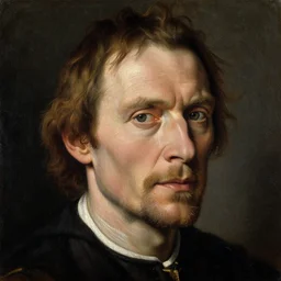 portrait of willem dafoe, oil painting by jan van eyck, northern renaissance art, oil on canvas, wet - on - wet technique, realistic, expressive emotions, intricate textures, illusionistic detail