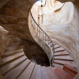 spiral staicase designed by Antoni Gaudi