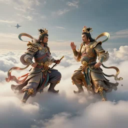 battle of the gods in the clouds