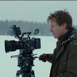 the first snow on a young earth, still frame from the voyage of time movie by terrence malick with cinematogrophy of christopher doyle, arri alexa, anamorphic lens, 8 k