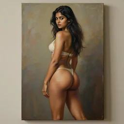 beautiful young assamese bihu girl full body painting by artgerm and tom bagshaw ; trending on artstation ; award winning, cinematic natural dramatic lighting, studio photography by annie leibovitz