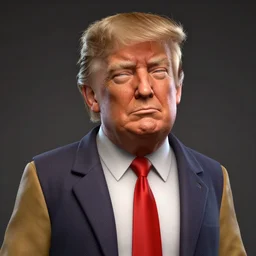 a screenshot of donald trump in the video game borderlands 2. 3 d rendering, unreal engine. amazing likeness. very detailed. cartoon caricature