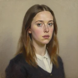 oil painting of millie bobby brown