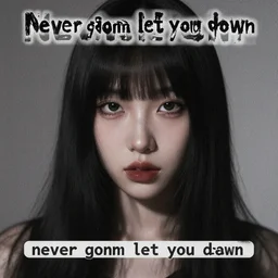never gonna let you down, scary