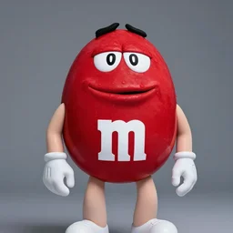 eminim as a literal m & m, a person dressed as a m & m candy mascot, an m & m candy with the face of the rapper eminiem, cartoon animated m & m candy from the movie trailers, character art, cosplay, photoshoot, studio lighting, portrait by bruce weber