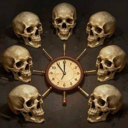 concept art, skulls and ouija board, 8 k, by james gurney, greg rutkowski, john howe, artstation