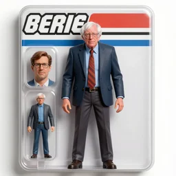 bernie sanders as a hasbro g. i joe action figure, 4 k, hyperdetailed, photo realistic