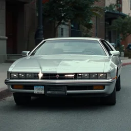a pov shot, color cinema film still of knight rider kitt pontiac, cinematic.