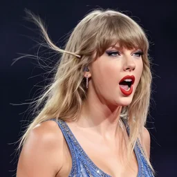 taylor swifts hair falls off and she gasps