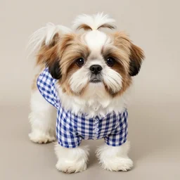 shihpoo made of gingham
