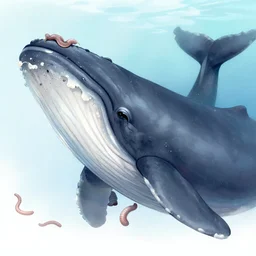 whales eye photograph. worms.