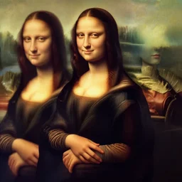 A badass photo of monalisa walking in a marvel movie, hyper detailed, award winning photography, perfect faces