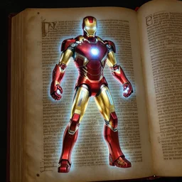 iron man, illuminated manuscript!!!!