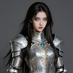 portrait of a beautiful and mesmerizing vampire, ethereal, gorgeous, pretty, long dark hair, bright shiny eyes, intricate ornate armored dress, castlevania, character concept art, sharp focus, octane render, unreal engine 5, highly rendered, trending on artstation, detailed linework, illustration by artgerm