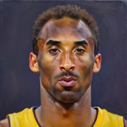 portrait of mark wahlberg in makeup as kobe bryant, oil on canvas by william sidney mont, trending on art station