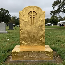 tombstone, made of gold!!!