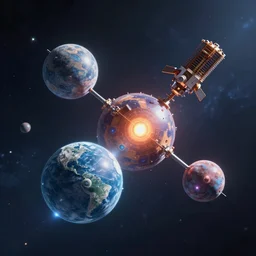 Strong interaction space probe,the three body problem,water drop,strong imagery,highly detailed,photorealistic 8k,cinematic lighting,HD,high detail,atmospheric,trending on artstaion
