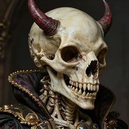 hyper detailed, highly detailed, 8 k, tom bagshaw, sharp focus, rococo, a portrait of a alien creature skull devil animal illustrated by miyazaki by karol bak, hyper realism, vivid, ultra detailed, trending on artstation, james jean, octane render, cinematic lighting