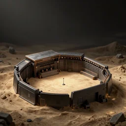 digital concept art of a very small!!! dark counte - strike de _ dust show venue with a large bright screen in front of twenty people,, realistic, octane render, high detail, environment, sharp focus, artstation