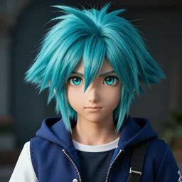 photo realistic image of aqua!!!!!!! from kingdom hearts!!!!!!!, stunning 3 d render inspired art by istvan sandorfi and greg rutkowski, perfect facial symmetry, realistic, highly detailed attributes and atmosphere, dim volumetric cinematic lighting,