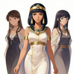 A realistic anime digital painting of Ssunbiki as Cleopatra, by Aleriia_V, LaraPi, and Sakimichan, tranding on artstation