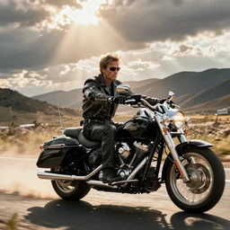 VFX movie of Mark Zuckerbeg plays Terminator, rides a Harley motorobike, action scene be Emmanuel Lubezki