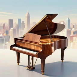 a city in the shape of a grand piano