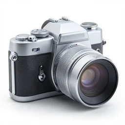 spacecraft in the shape of a reflex photographic camera,