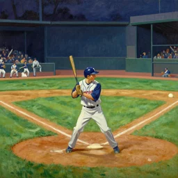 The Baseball Game, by Edward Hopper, full resolution