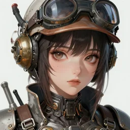 character concept art of a dieselpunk woman engineer | | anime, close up, cute - fine - face, pretty face, realistic shaded perfect face, fine details by hyeyoung kim, stanley artgerm lau, wlop, rossdraws, james jean, andrei riabovitchev, marc simonetti, and sakimichan, trending on artstation