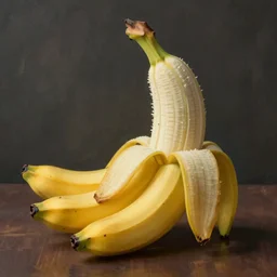 a photograph of a man made of bananas